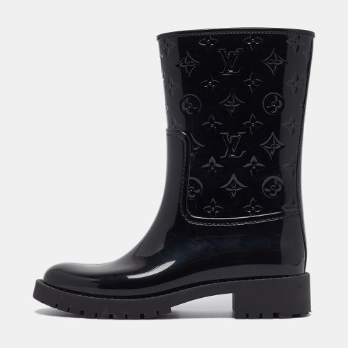 Louis Vuitton Black Monogram Rubber Mid Calf Boots Size 39 - Louis Vuitton - Modalova