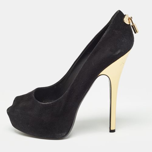 Suede Oh Really! Peep Toe Platform Pumps Size 39 - Louis Vuitton - Modalova