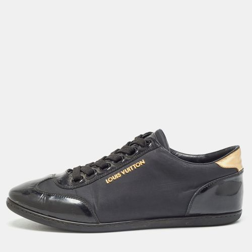 Louis Vuitton Black Nylon and Patent Leather Low Top Sneakers Size 38.5 - Louis Vuitton - Modalova