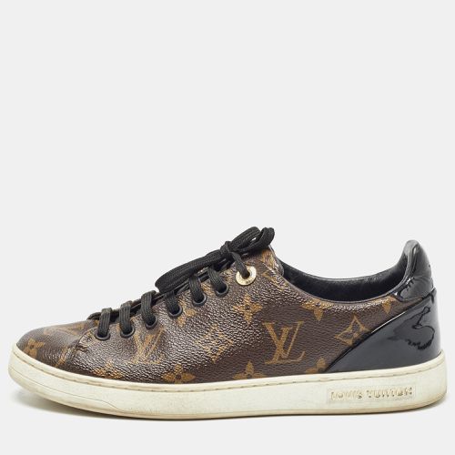 Louis Vuitton Brown Monogram Coated Canvas Frontrow Low Top Sneakers Size 38 - Louis Vuitton - Modalova