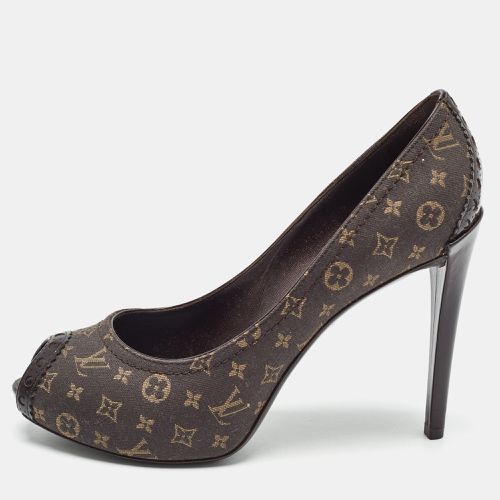 Monogram Canvas Peep Toe Pumps Size 35.5 - Louis Vuitton - Modalova