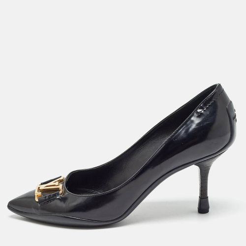 Louis Vuitton Black Brushed Leather Candice Pumps Size 37 - Louis Vuitton - Modalova