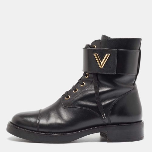 Louis Vuitton Black Leather Wonderland Ranger Boots Size 39 - Louis Vuitton - Modalova