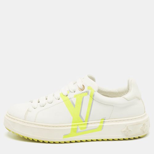 Louis Vuitton White Leather Time Out Low Top Sneakers Size 38.5 - Louis Vuitton - Modalova