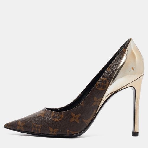 Louis Vuitton Brown Monogram Canvas and Leather Chérie Pumps Size 37.5 - Louis Vuitton - Modalova