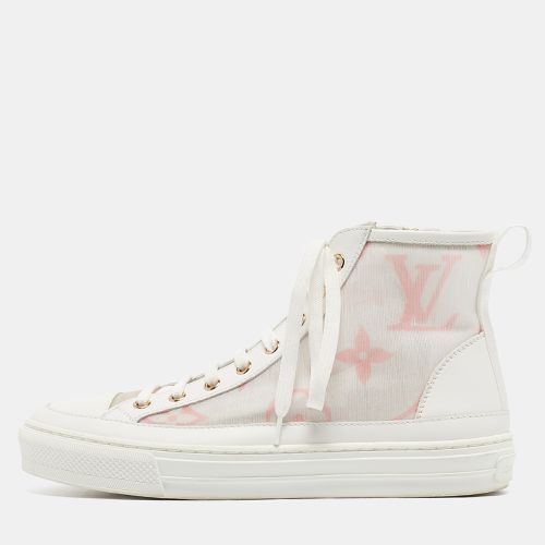 Louis Vuitton White Leather Mesh and Leather Stellar Sneakers Size 37.5 - Louis Vuitton - Modalova