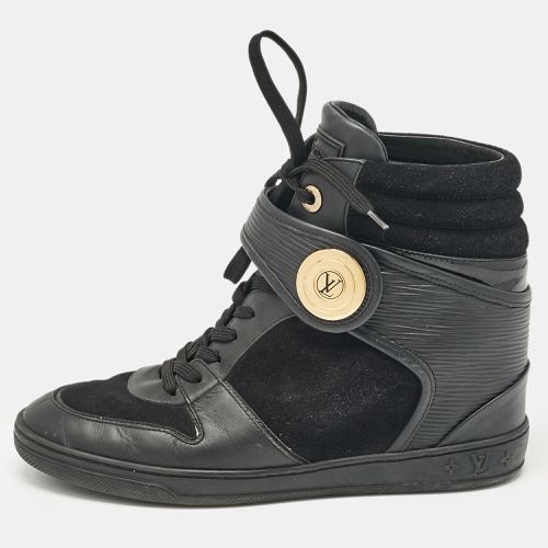 Louis Vuitton Black Epi Leather and Suede Postmark Wedge Sneakers Size 38.5 - Louis Vuitton - Modalova