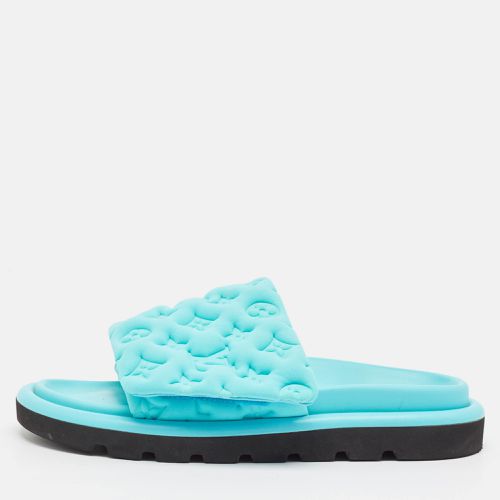 Louis Vuitton Blue Nylon Pool Pillow Flat Sandals Size 40 - Louis Vuitton - Modalova