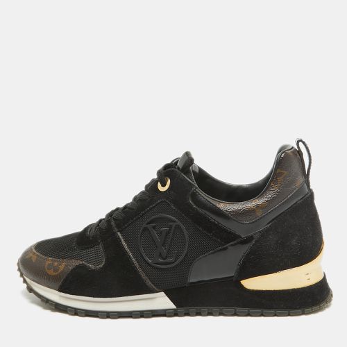 Louis Vuitton Black/Brown Monogram Coated Canvas and Mesh Run Away Low Top Sneakers Size 39 - Louis Vuitton - Modalova