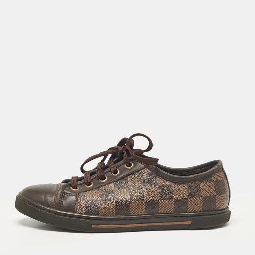 Louis Vuitton Brown Monogram Canvas and Leather Lace Up Sneakers Size 35 - Louis Vuitton - Modalova