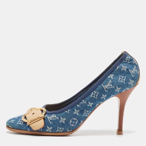 Louis Vuitton Blue Denim and Leather Pumps Size 37.5 - Louis Vuitton - Modalova