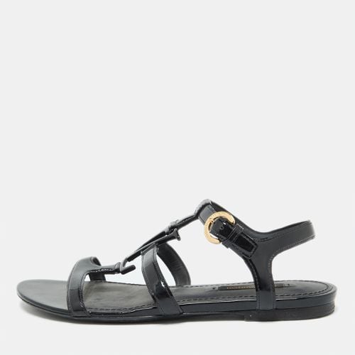 Louis Vuitton Black Patent Leather Paradiso Flat Sandals Size 35 - Louis Vuitton - Modalova