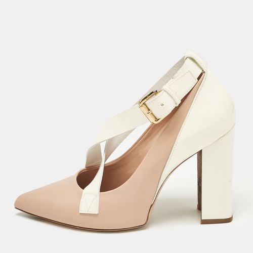 Louis Vuitton Beige/Cream Leather and Patent Matchmake Pumps Size 36 - Louis Vuitton - Modalova