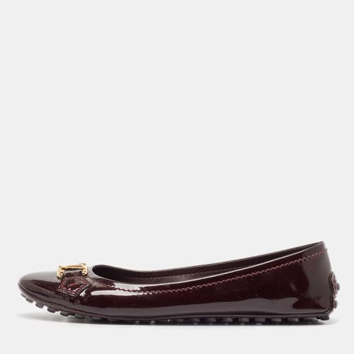 Louis Vuitton Burgundy Patent Leather Oxford Ballet Flats Size 37.5 - Louis Vuitton - Modalova