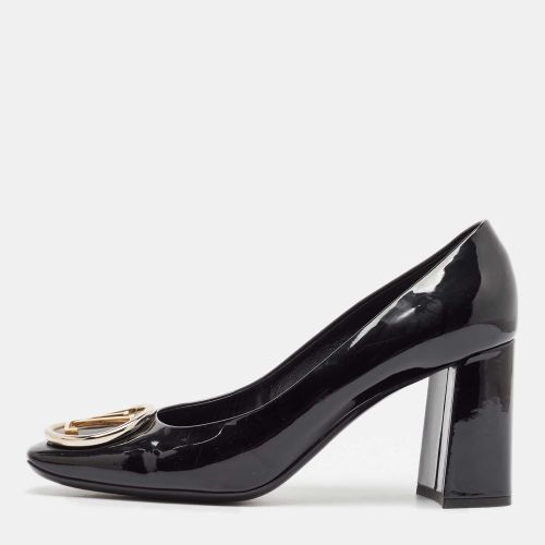 Louis Vuitton Black Patent Leather Madeleine Block Heel Pumps Size 40 - Louis Vuitton - Modalova