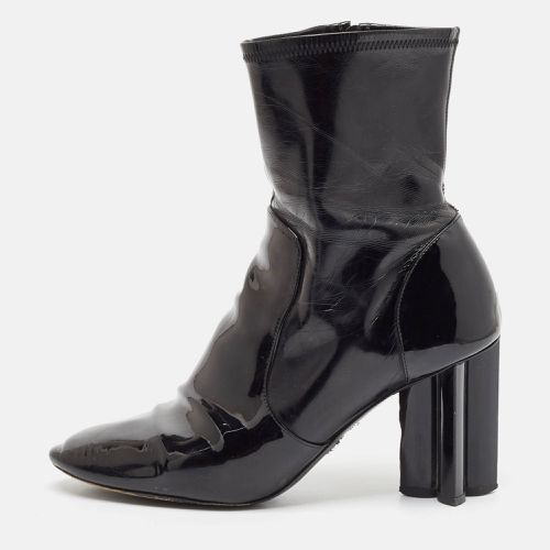 Louis Vuitton Black Leather and Patent Leather Silhouette Ankle Length Boots Size 41 - Louis Vuitton - Modalova