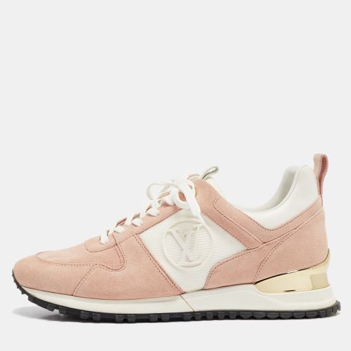 Louis Vuitton Pink/White Mesh and Suede Run Away Sneakers Size 39 - Louis Vuitton - Modalova