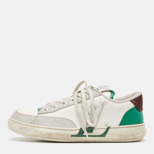 Louis Vuitton White/Green Leather Charlie Sneakers Size 38 - Louis Vuitton - Modalova