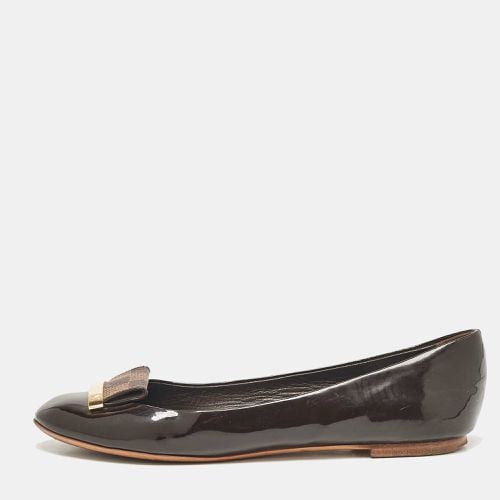 Louis Vuitton Brown Patent Leather Ballet Flats Size 37 - Louis Vuitton - Modalova