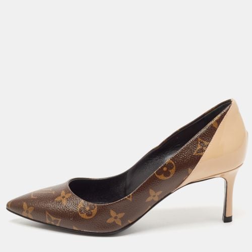 Louis Vuitton Brown/Beige Leather and Patent Leather Chérie Pumps Size 36 - Louis Vuitton - Modalova