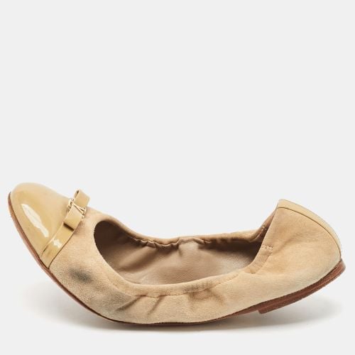 Louis Vuitton Beige Patent Leather and Suede Elba Ballet Flats Size 37.5 - Louis Vuitton - Modalova