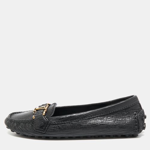 Louis Vuitton Black Leather Oxford Slip On Loafers Size 36 - Louis Vuitton - Modalova