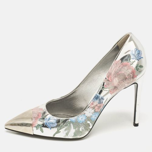 Louis Vuitton Silver Patent Leather Chérie Pointed Toe Pumps Size 38.5 - Louis Vuitton - Modalova