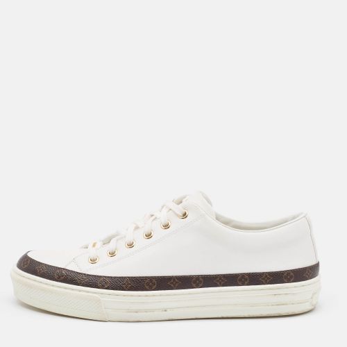 Louis Vuitton White Leather Monogram Stellar Low Top Sneakers Size 40 - Louis Vuitton - Modalova