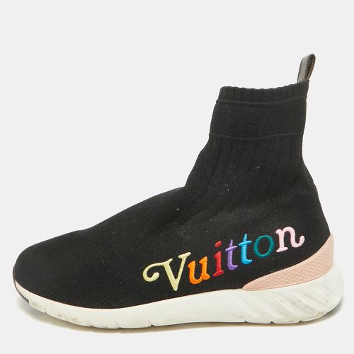 Louis Vuitton Black Knit Fabric Aftergame High Slip On Sneakers Size 40 - Louis Vuitton - Modalova