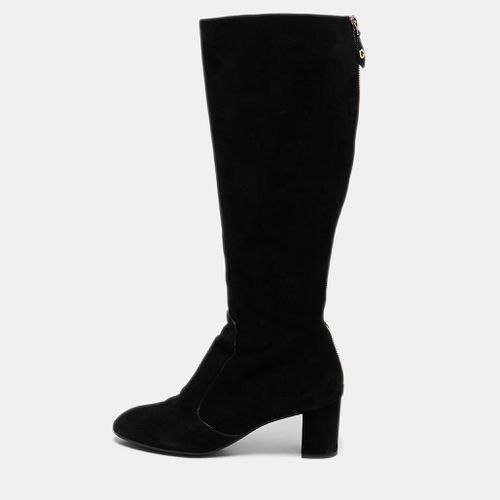 Louis Vuitton Black Suede Masterclass High Boots Size 36 - Louis Vuitton - Modalova