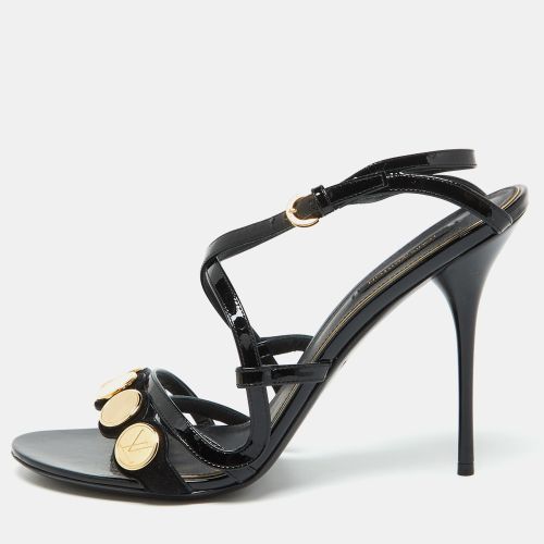 Louis Vuitton Black Patent Leather Criss Cross Strappy Sandals Size 40 - Louis Vuitton - Modalova