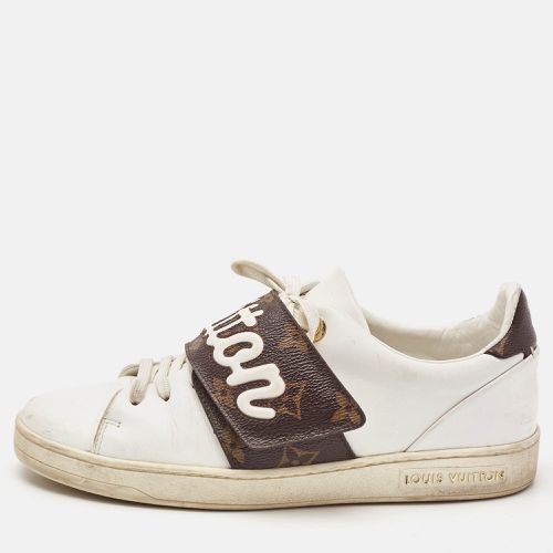 Brown Monogram Canvas and Leather Frontrow Sneakers Size 36 - Louis Vuitton - Modalova