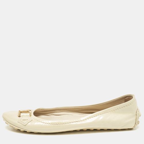 Louis Vuitton Cream Patent Leather Oxford Ballet Flats Size 37 - Louis Vuitton - Modalova