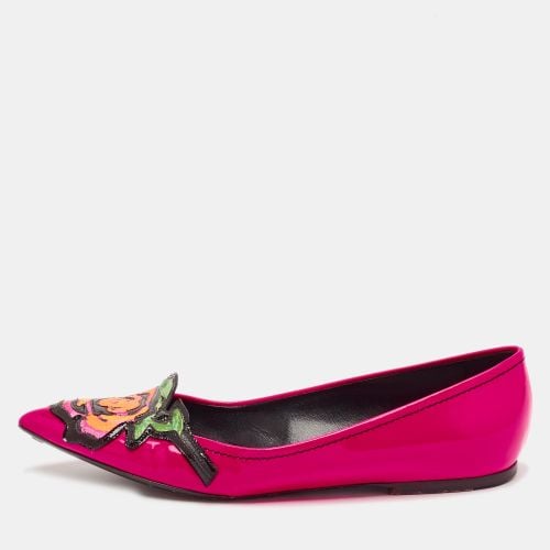 Louis Vuitton Pink Patent Leather Stephen Sprouse Rose Ballet Flats Size 35.5 - Louis Vuitton - Modalova