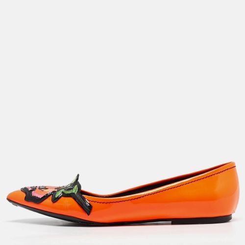 Louis Vuitton Orange Patent Leather Stephen Sprouse Rose Ballet Flats Size 35.5 - Louis Vuitton - Modalova