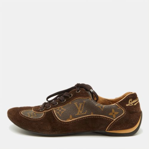 Louis Vuitton Brown Suede and Monogram Canvas Energie Sneakers Size 37.5 - Louis Vuitton - Modalova