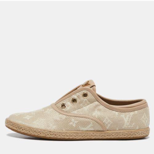 Louis Vuitton Beige Monogram Canvas Laceless Espadrille Sneakers Size 37.5 - Louis Vuitton - Modalova