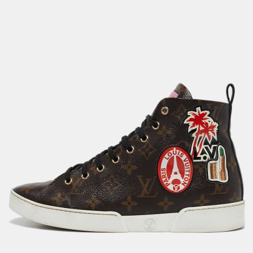 Louis Vuitton Brown Monogram Canvas High Top Sneakers Size 39 - Louis Vuitton - Modalova