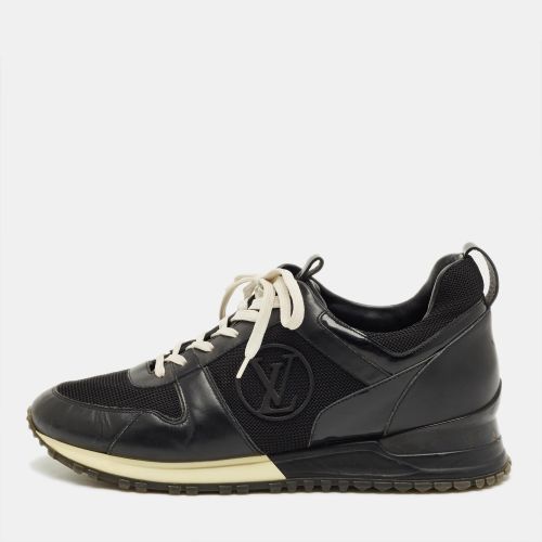 Louis Vuitton Black Leather and Mesh Run Away Sneakers Size 39.5 - Louis Vuitton - Modalova