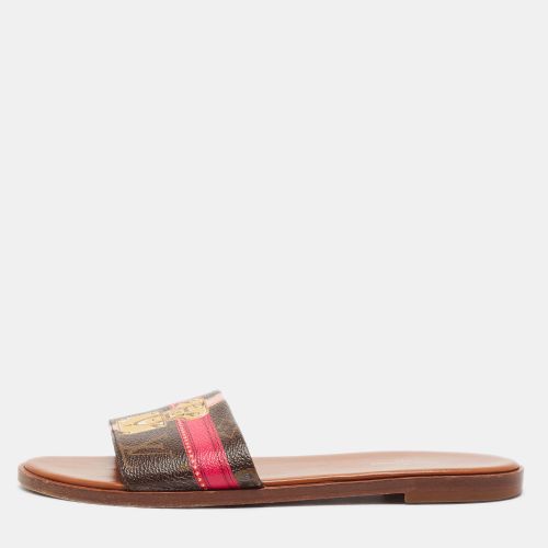 Lock It Size 37.5 Monogram Canvas Flat Slides - Louis Vuitton - Modalova