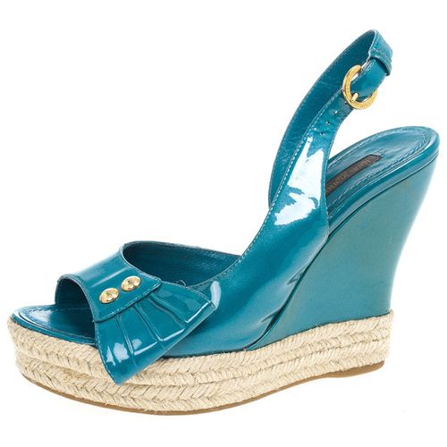 Patent Espadrilles Slingback Wedges Size 37.5 - Louis Vuitton - Modalova