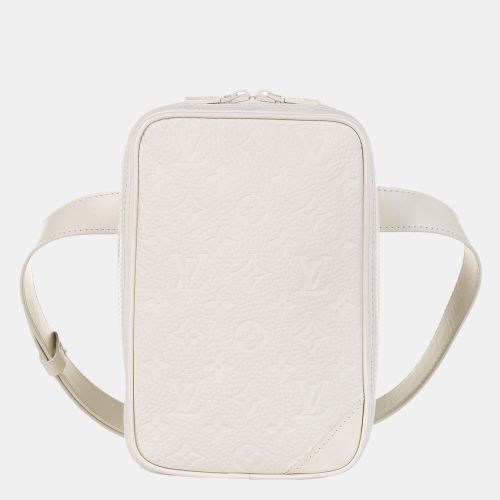 Louis Vuitton White Monogram Taurillon Utility Side Belt Bag - Louis Vuitton - Modalova