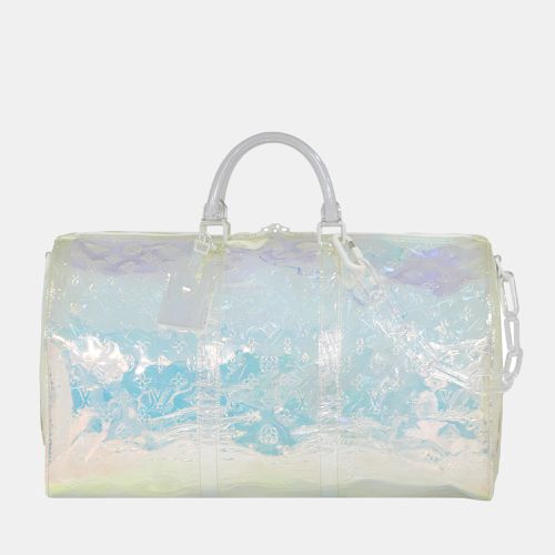 Louis Vuitton White/Blue Monogram Prism Keepall Bandouliere 50 - Louis Vuitton - Modalova