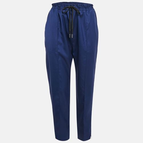 Louis Vuitton Blue Wool Zip Detail Trousers L - Louis Vuitton - Modalova