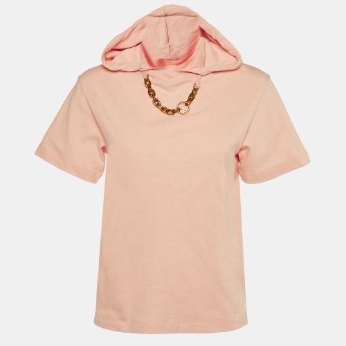 Louis Vuitton Pink Cotton Chain Detail Hooded T-Shirt XS - Louis Vuitton - Modalova