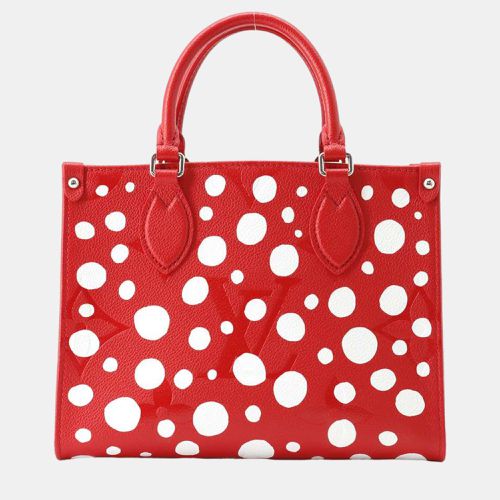 Louis Vuitton Leather Red/White LV x YK On the Go PM Tote Bag - Louis Vuitton - Modalova