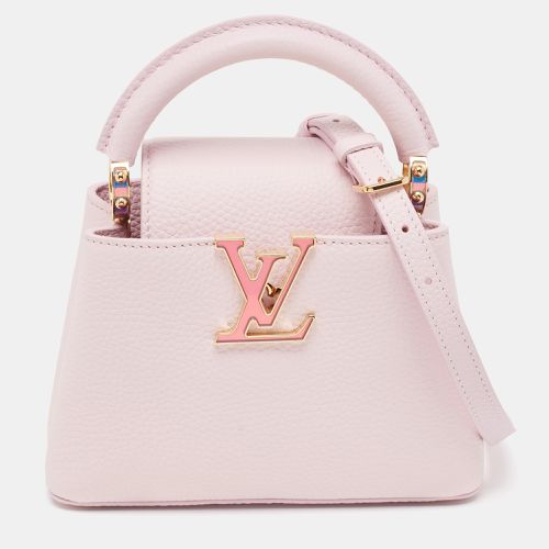 Louis Vuitton Lilac Mother Of Pearl Taurillon Leather Mini Capucines Bag - Louis Vuitton - Modalova