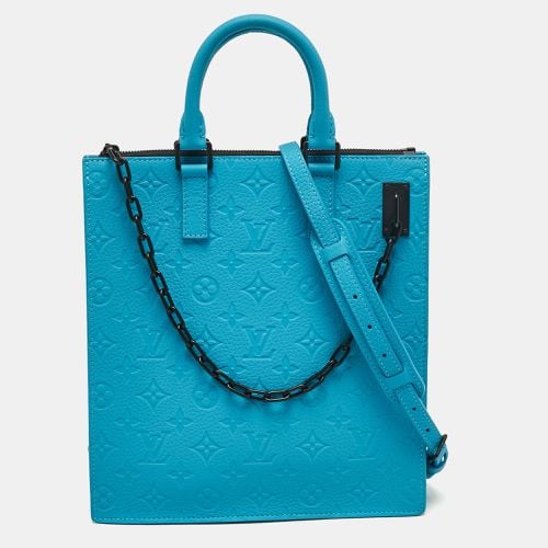 Louis Vuitton Turquoise Monogram Taurillon Leather Sac Plat Cross Bag - Louis Vuitton - Modalova