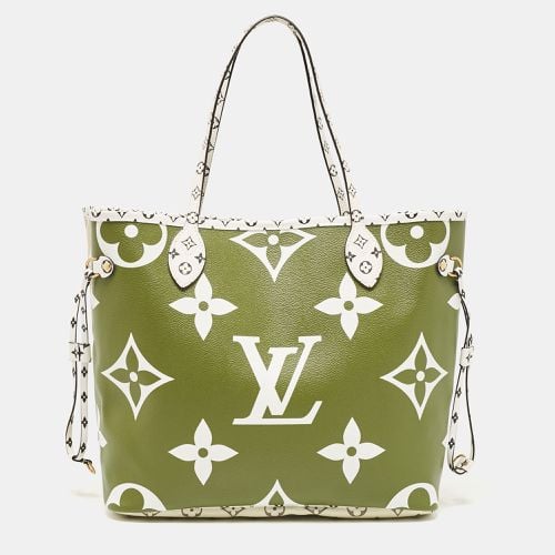 Louis Vuitton Khaki Giant Monogram Canvas Neverfull MM Bag - Louis Vuitton - Modalova