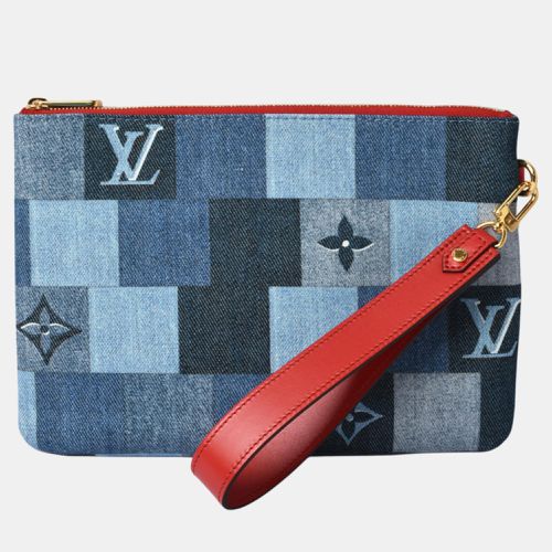 Louis Vuitton Blue Denim Monogram City Pochette Clutch - Louis Vuitton - Modalova